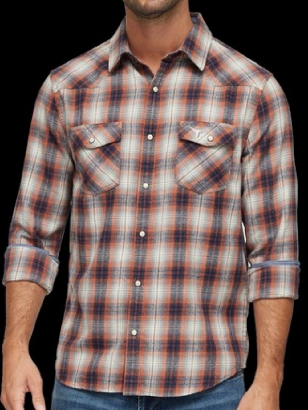 Men Red Square Plaid